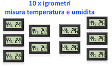Termometro Igrometro Digitale per Monitoraggio Temperatura Interna e Umidità