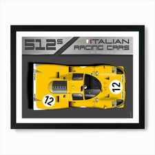 Ferrari 512s mans quadro - le,