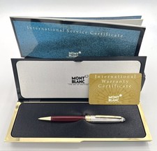 Montblanc vintage Silver Solitaire Doue ballpoint pen NEW old stock in box