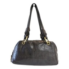 borsa a spalla in pelle marrone Nannini in pelle