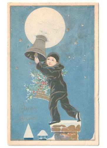 1939 cartolina epoca auguri - cartolina,