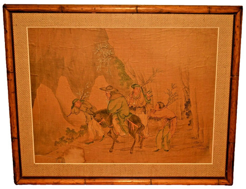 Antico dipinto paesaggio