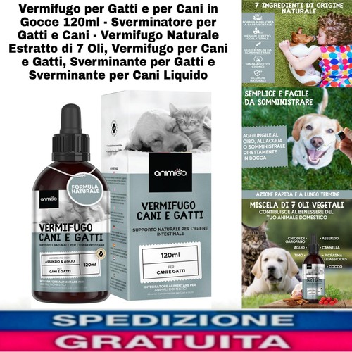Vermifugo naturale gatti e - naturale,