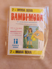 BAMBI-MODA EDIS - VESTITI IN STOFFA AUTOADESIVA - 7 MODA SERA (2701)