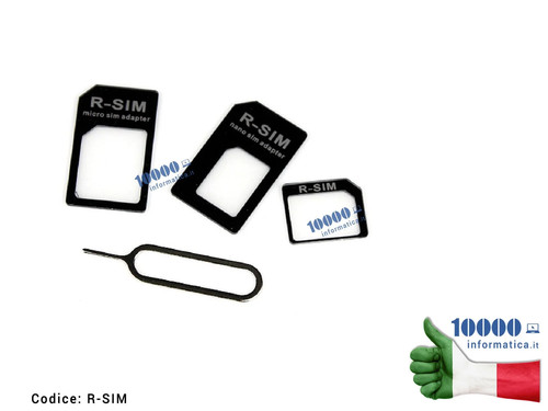 Adattatore sim nano - nano, micro-sim