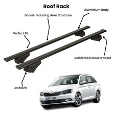 2 Pcs Black Cross Bars for