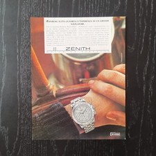 1996 Zenith El Primero Rainbow - Original AD Advertising Pubblicità Vintage