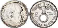2 Reichsmark Silbermünze 1939