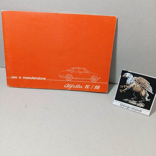 Alfa romeo libretto - alfa,