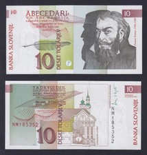 Banconota Slovenia 10 tolarjev
