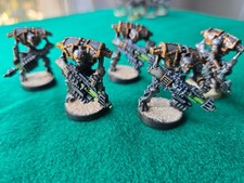 Warhammer 40k Necron Immortals x5 (OOP Metal) RARE painted
