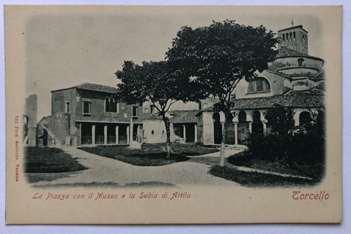 Cartolina torcello piazza - torcello,