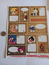 ADESIVO VINTAGE ORIGINALE CORRIERE DEI PICCOLI 52 PIMPA PUFFI