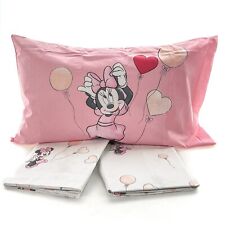 Lenzuola Caleffi Minnie Love piazza e mezza completo letto Disney cotone 100%