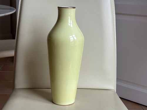 Sevres 1909 vase pansu jaune - sevres,