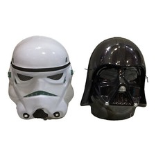 CARNEVALE HALLOWEEN STAR WARS MASCHERA IN PLASTICA DARTH VADER STORMTROOPER MASK