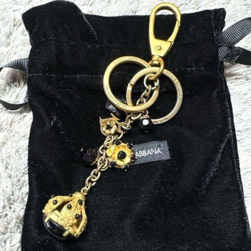 Portachiavi dolce gabbana oro - dolce&gabbana,