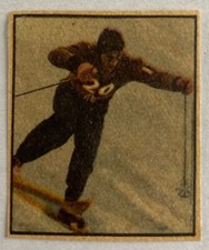 R. Lacedelli Sciatore - Figurina Didasco 1950