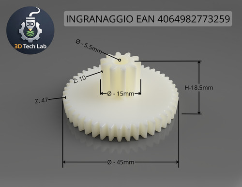 Ingranaggio nylon corpo - nylon,