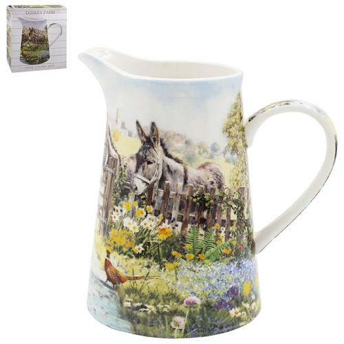 Donkey jug ceramic pitcher - donkey,