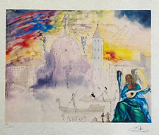 Salvador Dalì, Litografia COA originale firmata op numerata a matita [(Dali)_