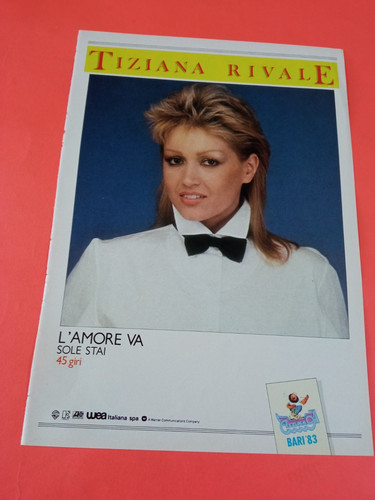 Pubblicita 1983 tiziana - tiziana, rivale