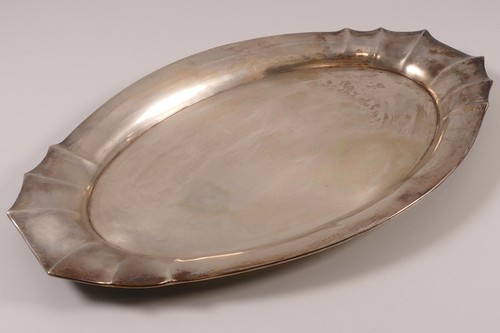 Vassoio argento 800 art deco