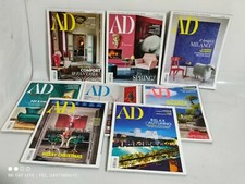 8 RIVISTE 9 mesi  AD ARCHITECTURAL DIGEST.DESIGN 2019 INCOMPLETA EDIZIONE ITA
