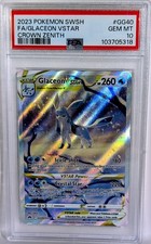 Pokémon Swsh GLACEON VSTAR Corona Zenith Full Art GG40/GG70 PSA 10 💎 GEM MINT 