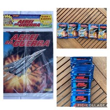 Album Panini Aerei Da Guerra + 50 Bustine Figurine + 5 Buste Con Aereo 1996