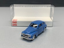 Volvo PV 544 auto d'epoca coupé gobba Volvo blu blue Busch H0 1:87 IMBALLO ORIGINALE
