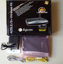 DIGICOM Michelangelo Modem router wireless wifi 4 lan come NUOVO con scatola!!