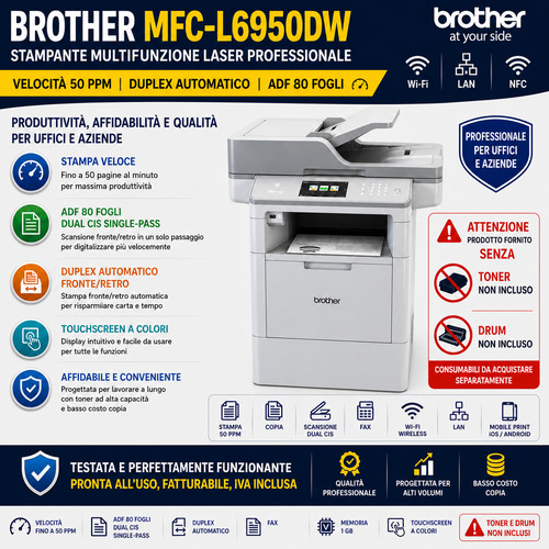 Brother mfc l6950dw stampante - brother,