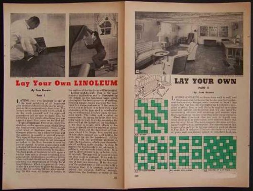 Linoleum how lay green - linoleum, "green"