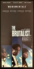 LOCANDINA ORIGINALE CINEMA  THE BRUTALIST ADRIEN BRODY BRADY CORBET PREMIO OSCAR