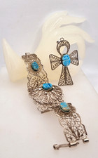 Bracciale pendente filigrana - e,