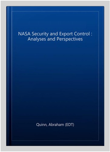 Nasa security and - and, export