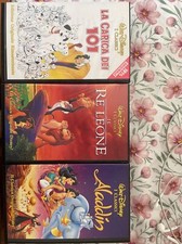 Lotto VHS Disney Originali. .Alladin,Il Re Leone E La Carica Dei 101. Come Nuove