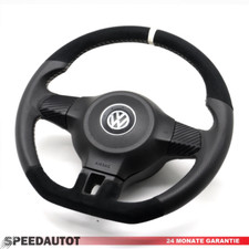 Volante In Pelle Piatto Con