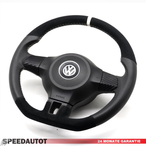 Volante pelle piatto - volante, con