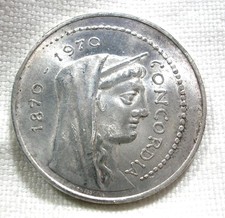 Moneta argento 1000 lire 1970 ITALIA Concordia Roma Capitale
