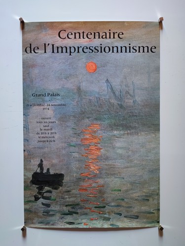 Monet affiche exposition 1974 - monet,
