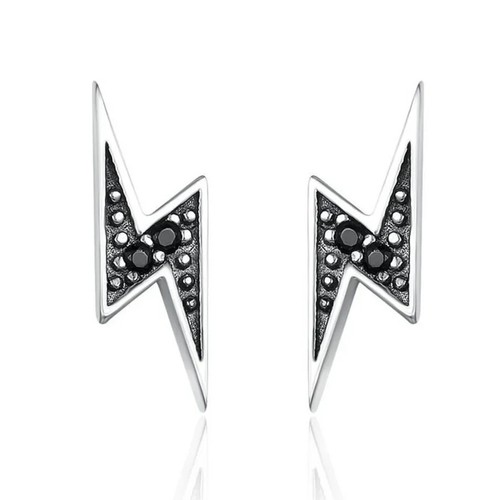 Orecchini fulmine argento - orecchini,