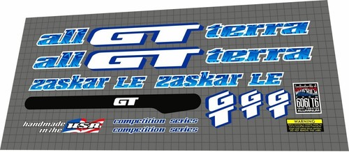 Set decalcomanie blu