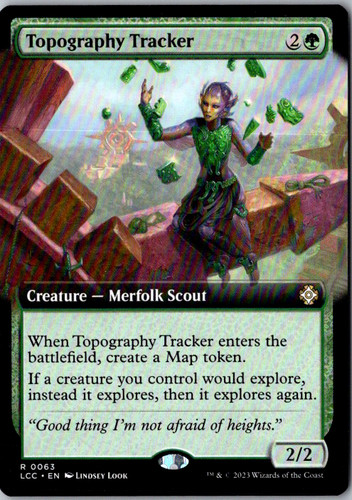 Topography tracker extended - tracker, (extended