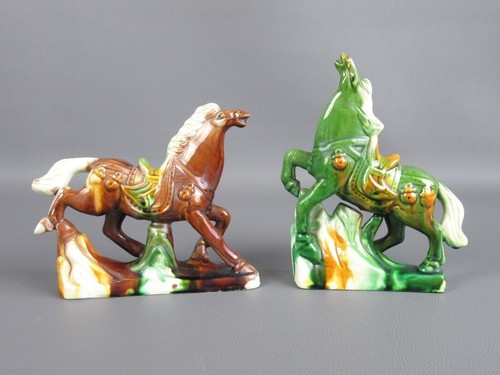 Statue cavalli ceramica