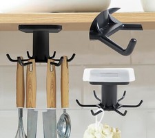 Gancio Cucchiaio Cucina Parete Porta Pentole Gancio Rotante Cucina Camper Barca 2pz