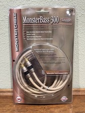 Nuovo Monster Cable Bass 300 cavo subwoofer 12 piedi 4 M sub interconnessione MonsterBass