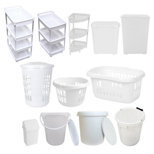 Cesto portabiancheria bianco - , a