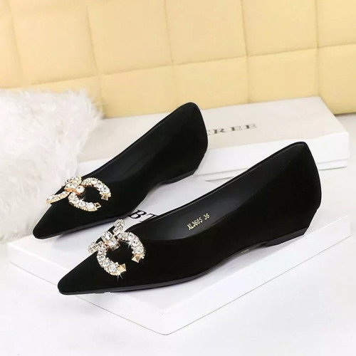 Ballerine nere punta con - nere, a